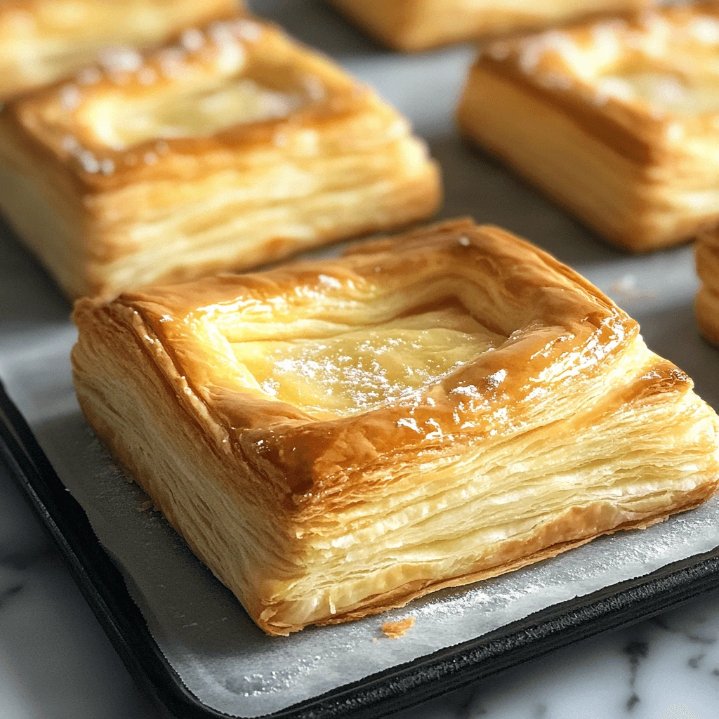 Flaky and buttery Dufour puff pastry, perfect for gourmet baking and savory dishes.