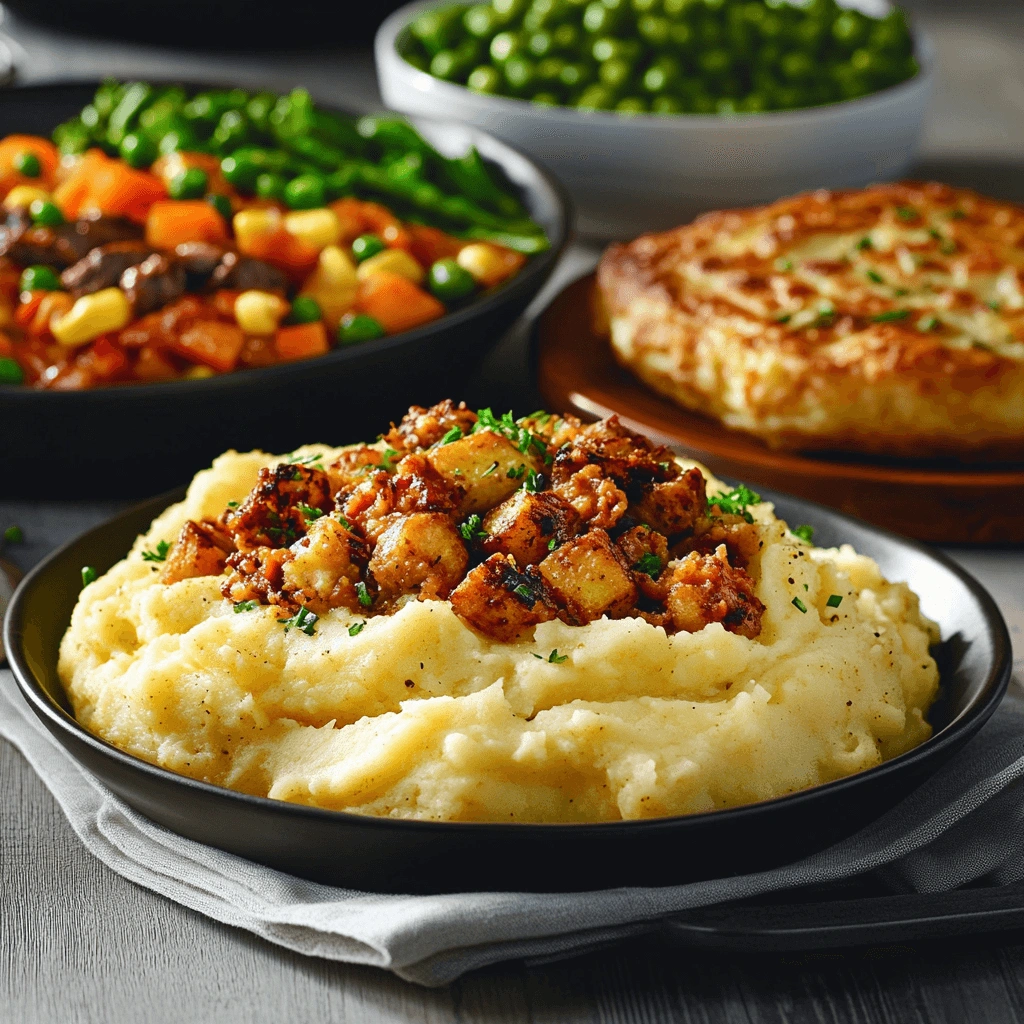 A serving of creamy Bob Evans mashed potatoes in a white bowl, topped with butter.