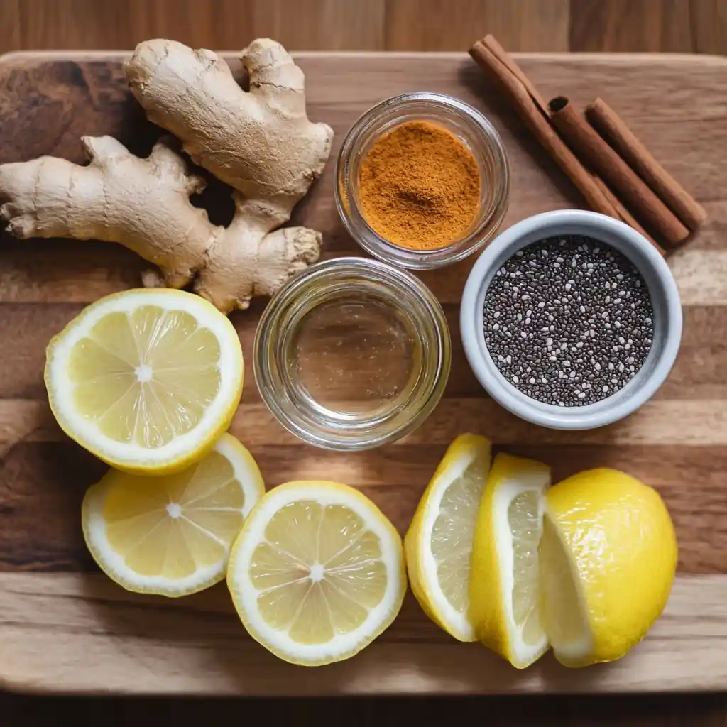 Ingredients for Natural Mounjaro drink