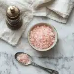 recipe card pink Himalayan table salt