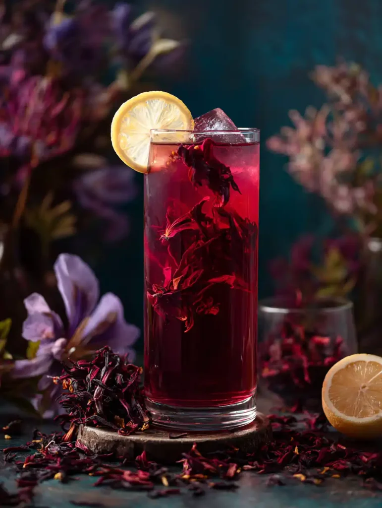 Limonade fraîche à l’hibiscus