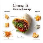 Cheez It Crunchwrap recipe card layout