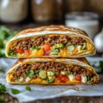 Crunchwrap Supreme recipe card layout