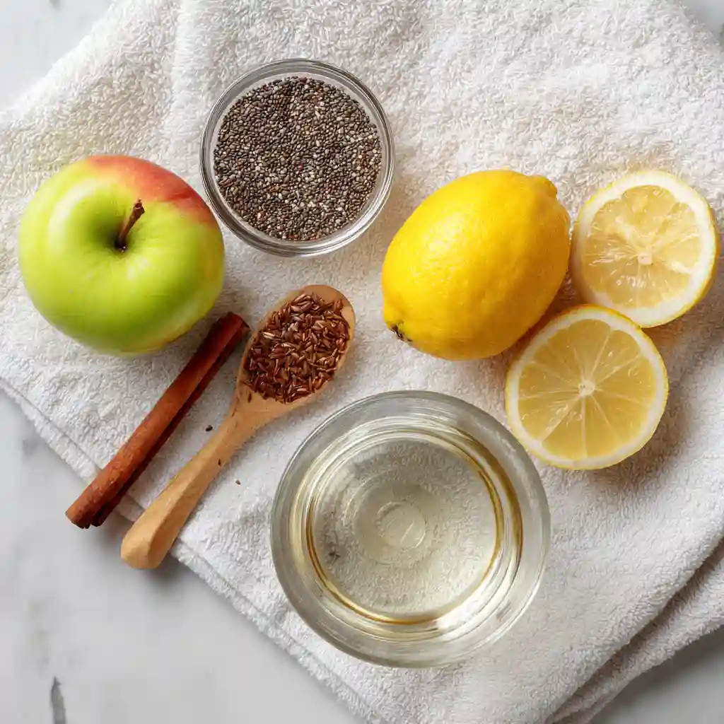 Ingredients for making Zepbound recipe drink
